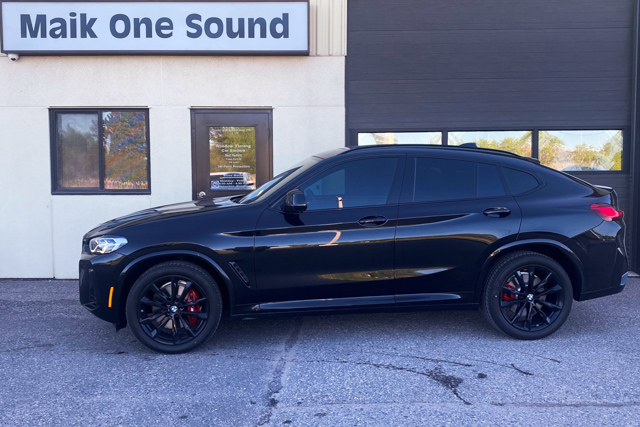 2025 BMW X4 with advanced thermal rejection tint in North Bay